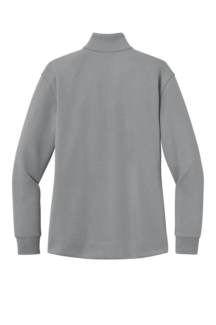 Rear View of GustyGrey Port Authority Women's Wearever Signature Double Pique 1/4-Zip LK210
