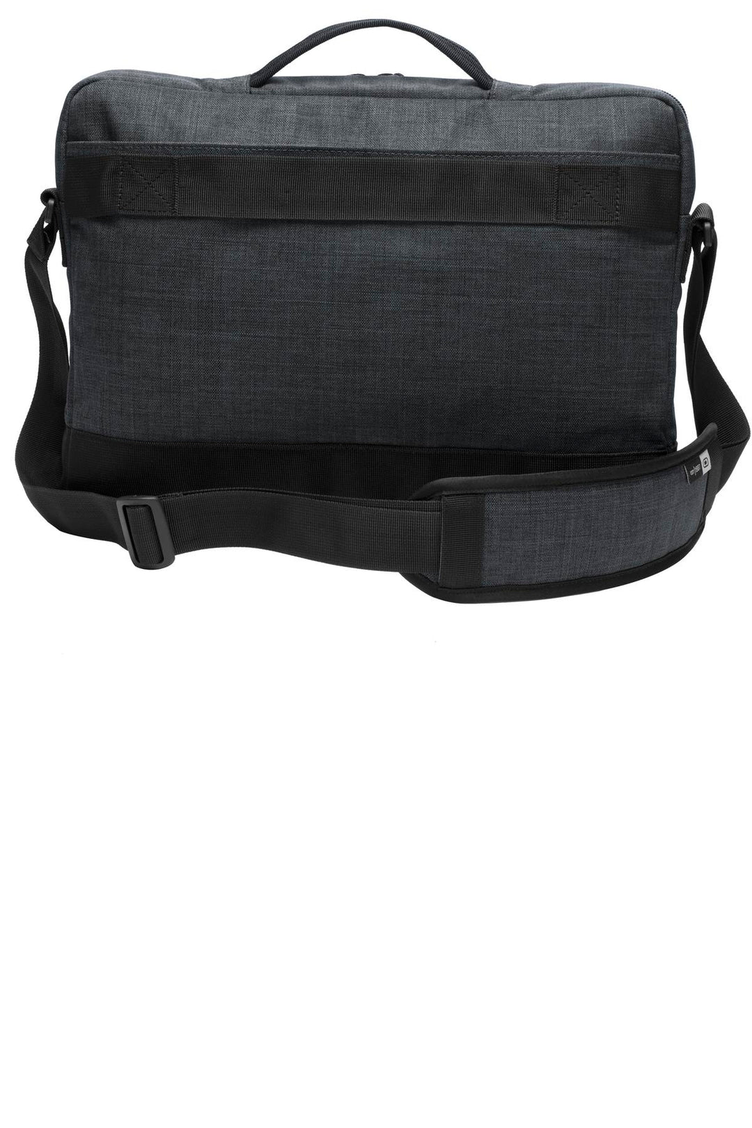 Rear View of Heather Grey OGIO Apex 15 Slim Case. 417051