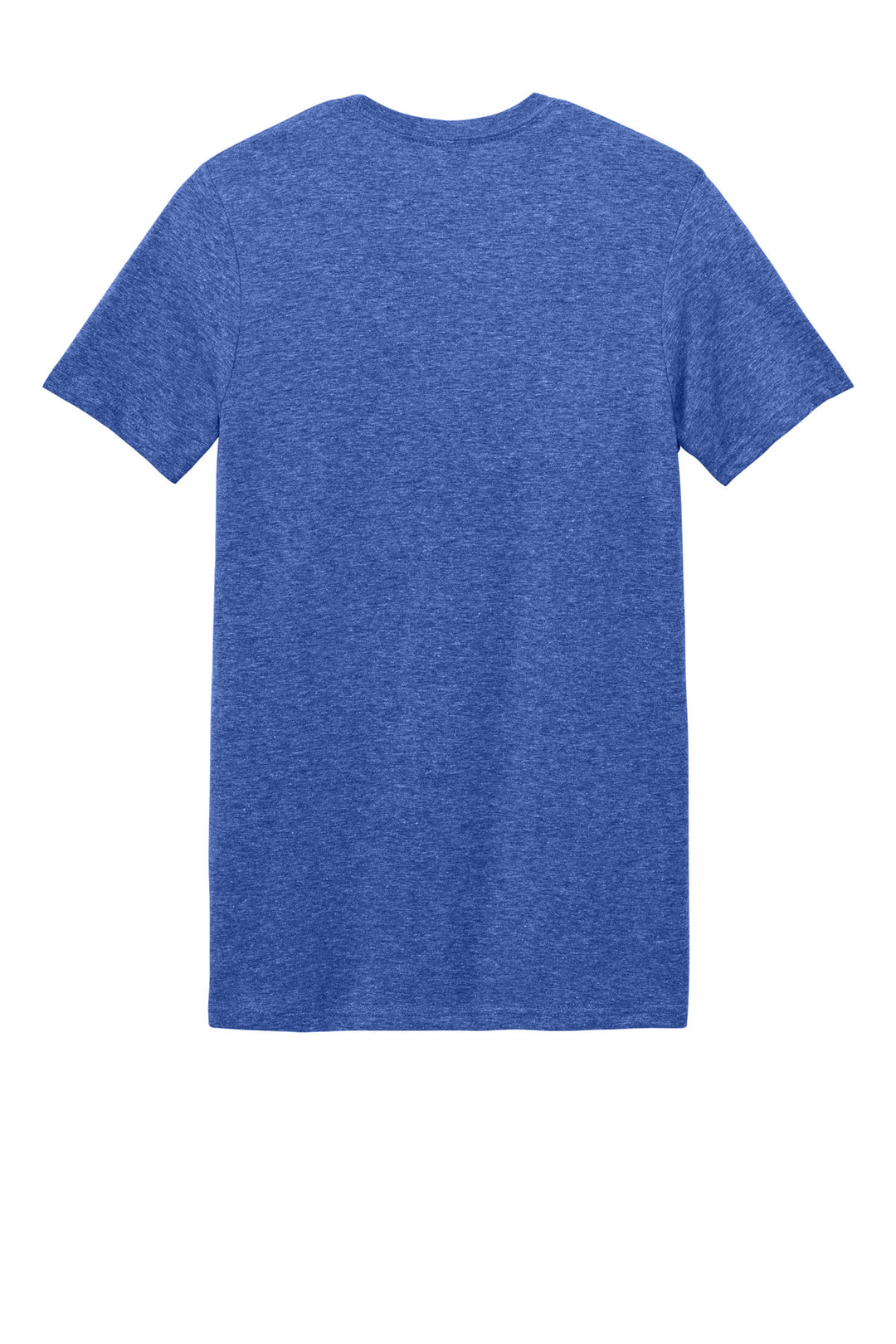 Rear View of Heather Royal Gildan Softstyle T-Shirt. 64000