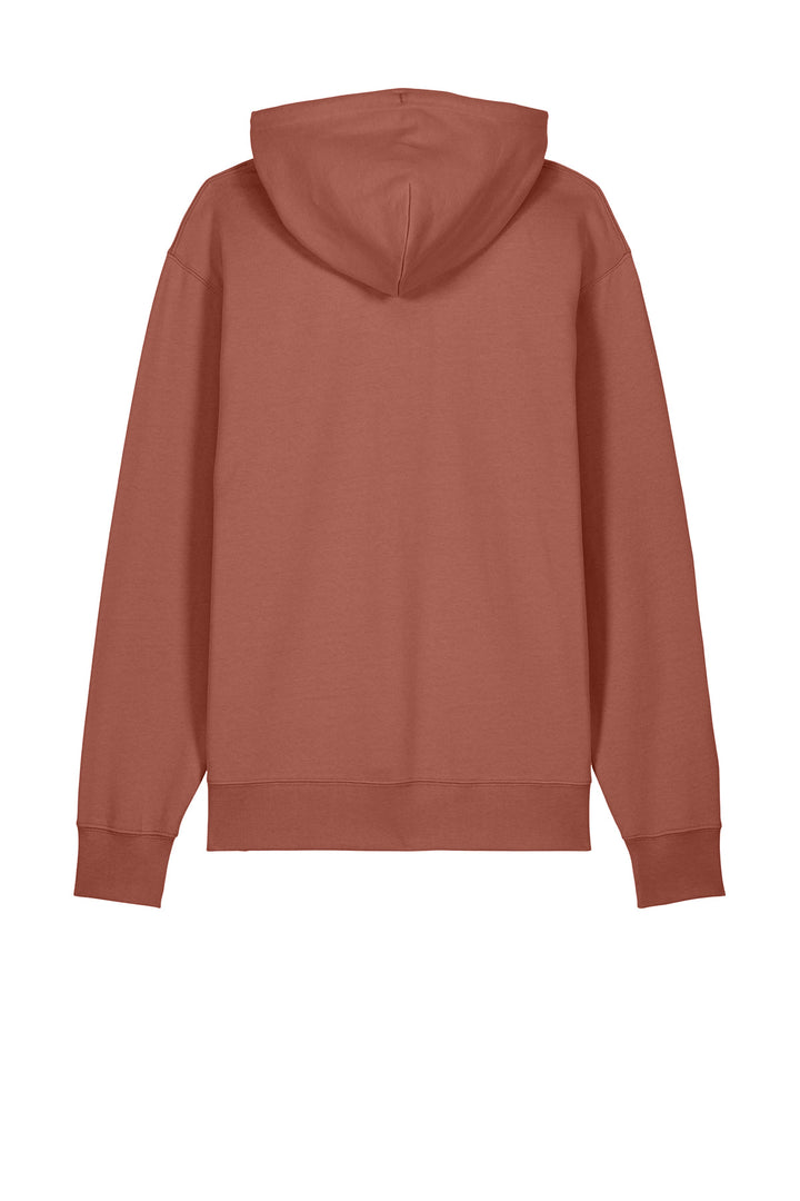 Rear View of HeriBrown Stanley/Stella Unisex Cruiser 2.0 Hooded Sweatshirt SXU003