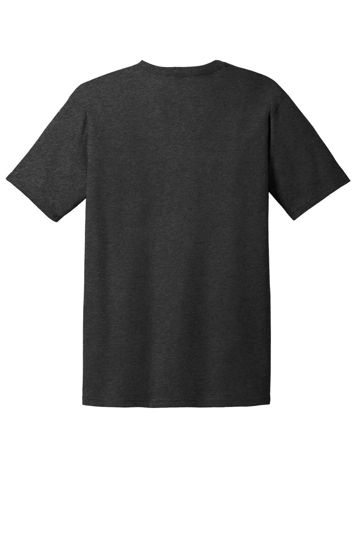 Rear View of Hthr Dark Grey Gildan 100% Ring Spun Cotton T-Shirt. 980