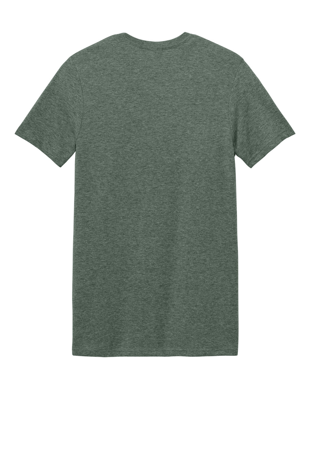 Rear View of Hthr Mltry Grn Gildan Softstyle T-Shirt. 64000