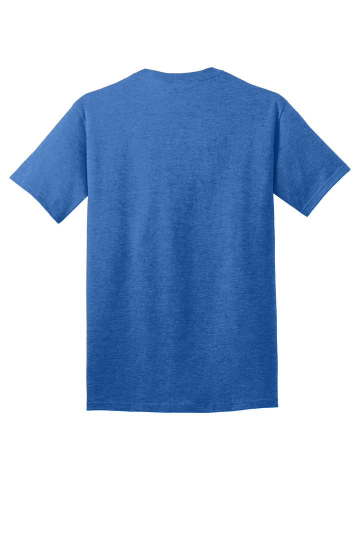 Rear View of Hthr Royal Port & Company - Core Cotton Tee. PC54