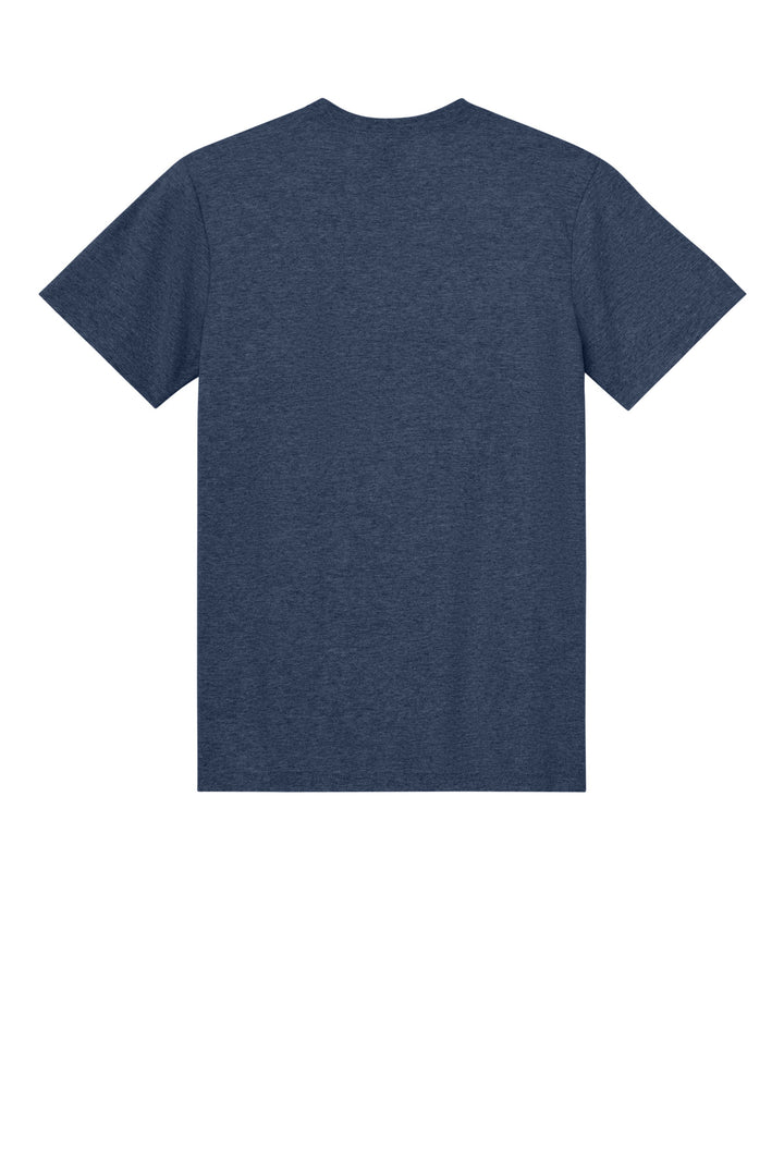 Rear View of HthrNavy Gildan Light Cotton Tee 3000