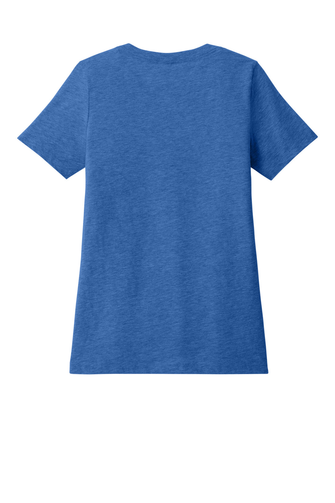 Rear View of HthrTRRoy BELLA+CANVAS Women's Relaxed Heather CVC V-Neck Tee BC6405CVC