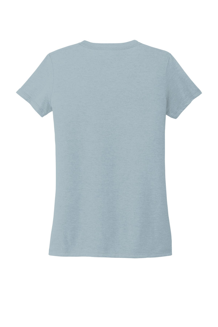 Rear View of ILikeUBlue Allmade Women's Tri-Blend V-Neck Tee AL2018