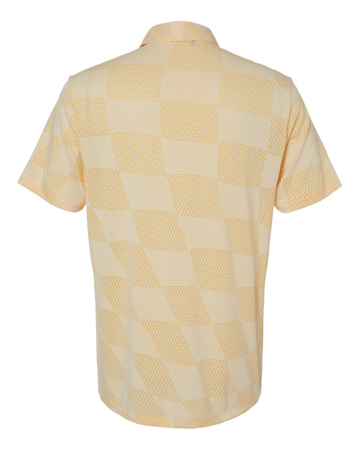 Rear View of Ivory Ultimate365 Textured Polo - A2004