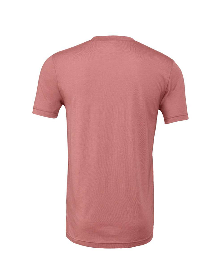 Rear View of Mauve Triblend Triblend Tee - 3413