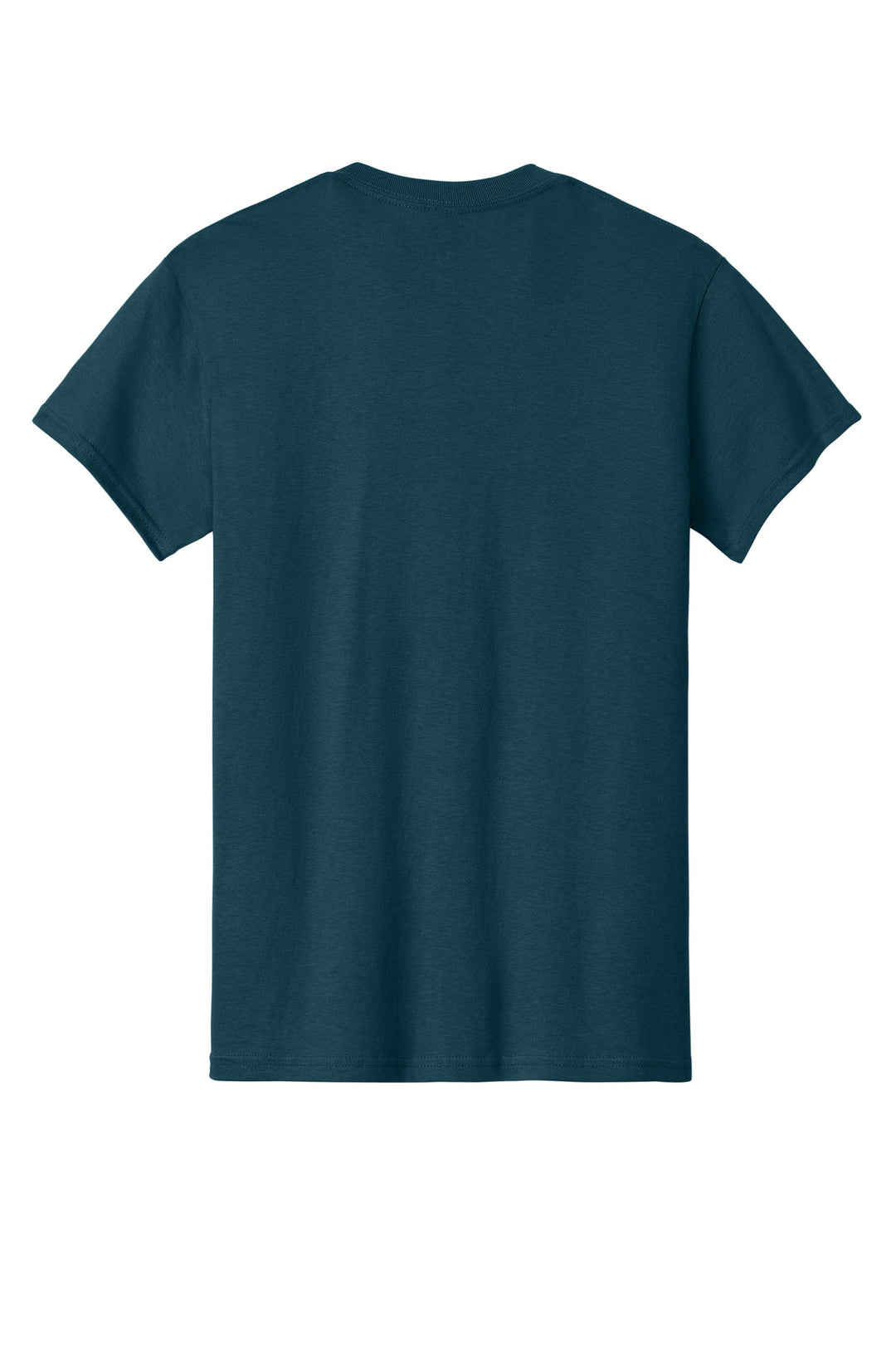 Rear View of Midnight Gildan - Heavy Cotton 100% Cotton T-Shirt. 5000