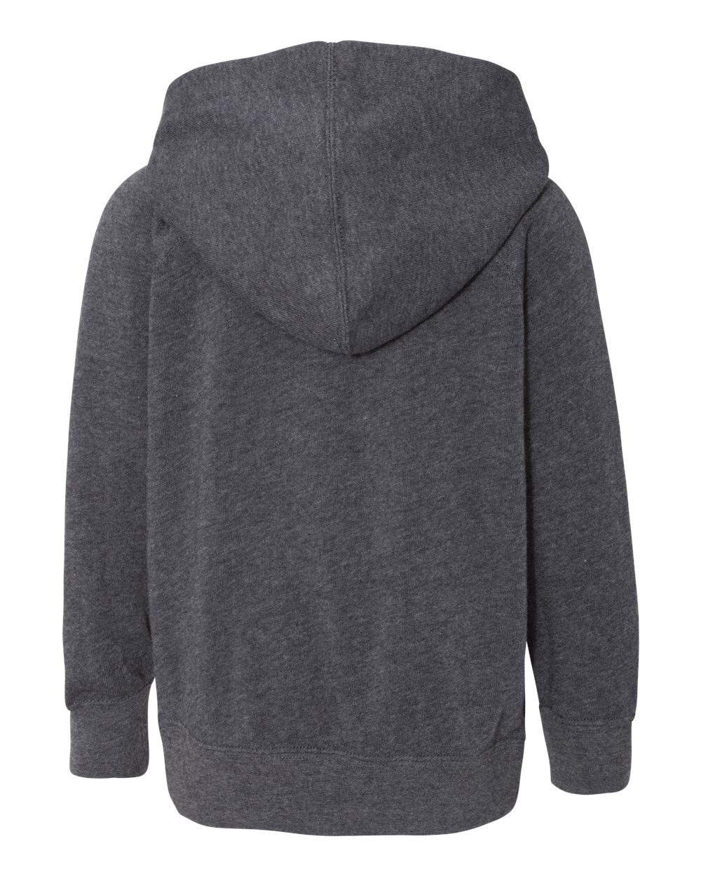 Rear View of Midnight Navy Toddler Special Blend Hooded Raglan Sweatshirt - PRM10TSB