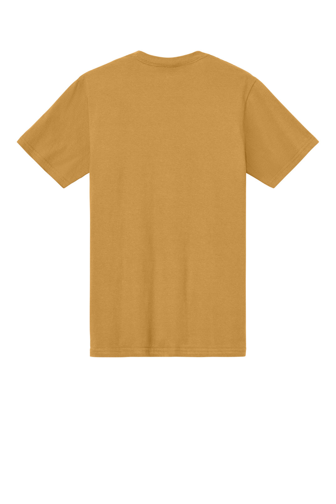 Rear View of Mustard Gildan Softstyle Midweight Tee 65000
