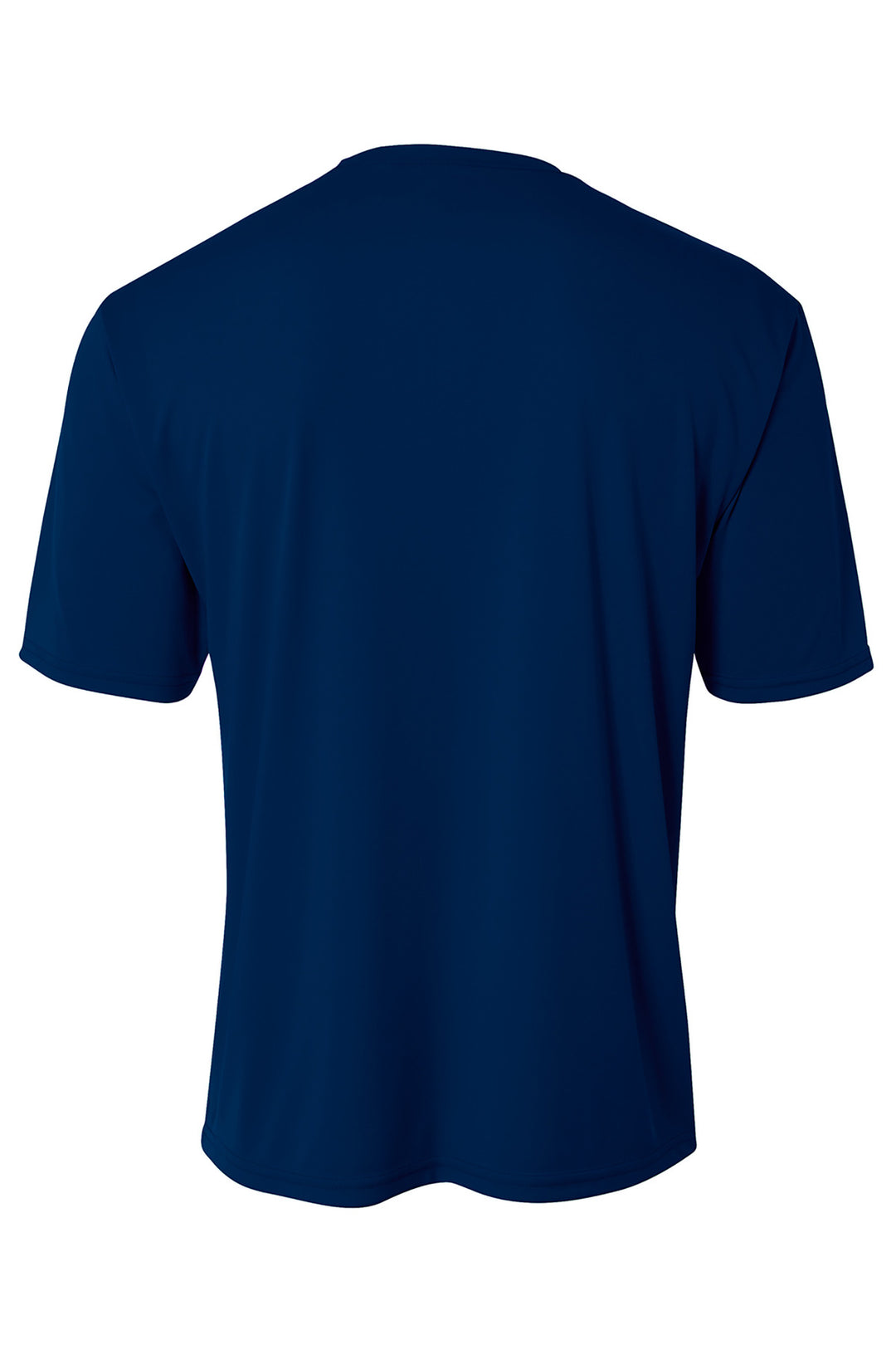 Rear View of Navy A4 Youth Cooling Performance Short Sleeve Tee A4NB3142