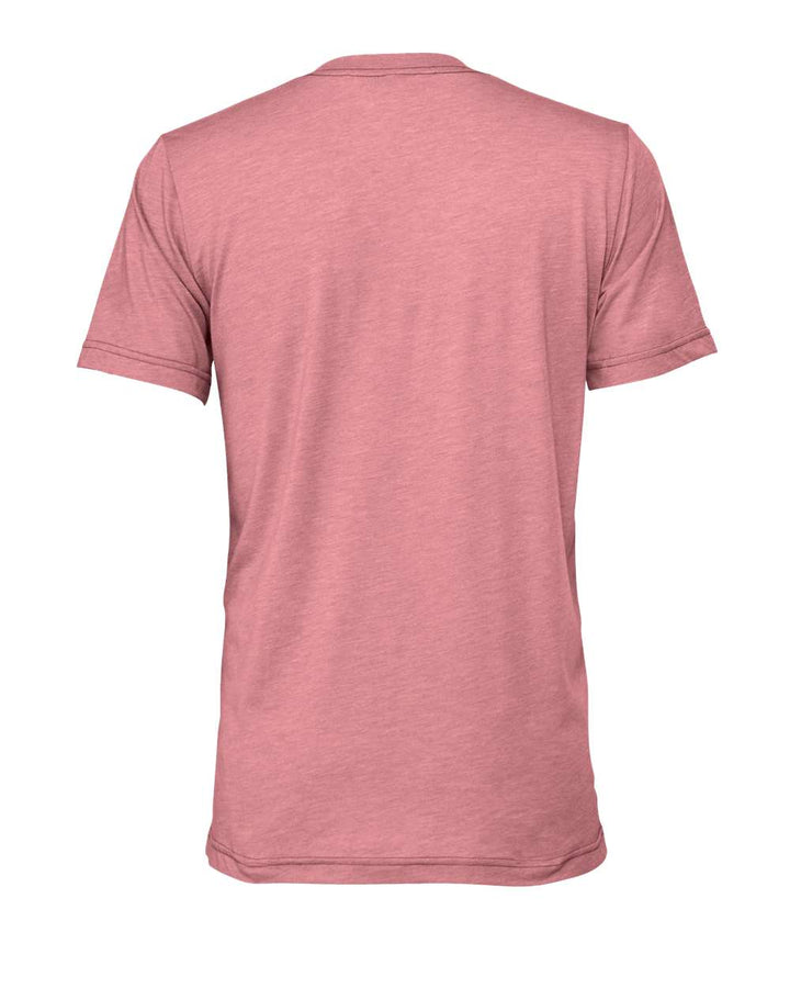 Rear View of Orchid Triblend Triblend Tee - 3413