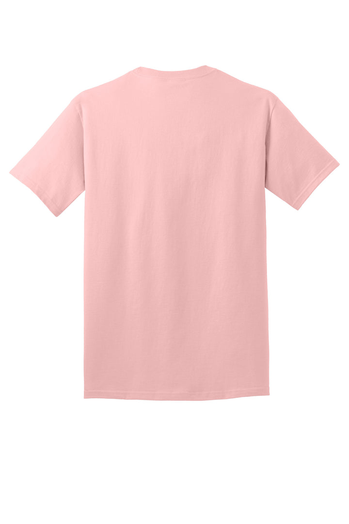 Rear View of PaleBlush Port & Company - Core Cotton Tee. PC54