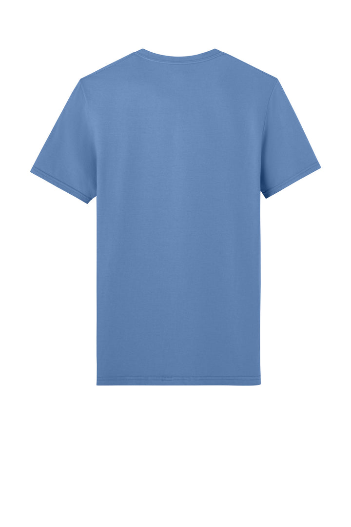 Rear View of PeriwnklBl Jerzees Unisex Premium Combed Ring Spun Cotton Tee 570M