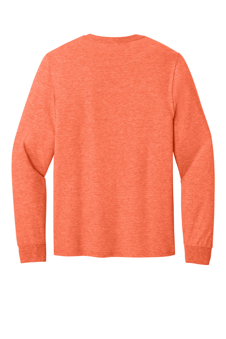 Rear View of RetHtCoral Jerzees Classics Unisex Cotton Long Sleeve T-Shirt 363L