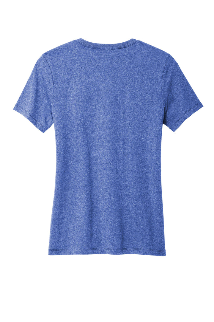 Rear View of ReusdRylHt Allmade Women's Recycled Blend V-Neck Tee AL2303