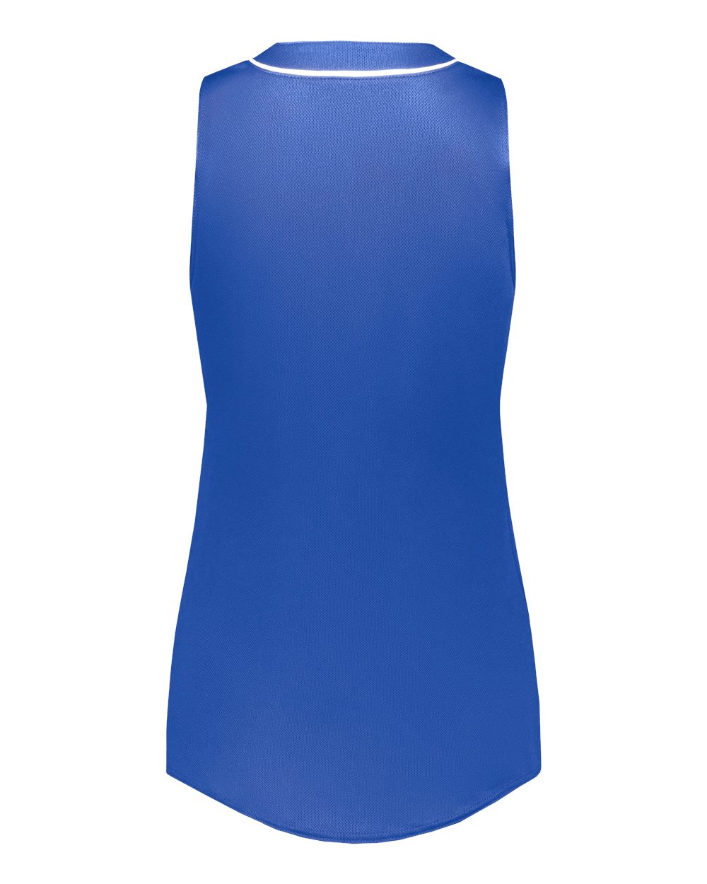 Rear View of Royal/ White Women's Cutter Jersey - 6913