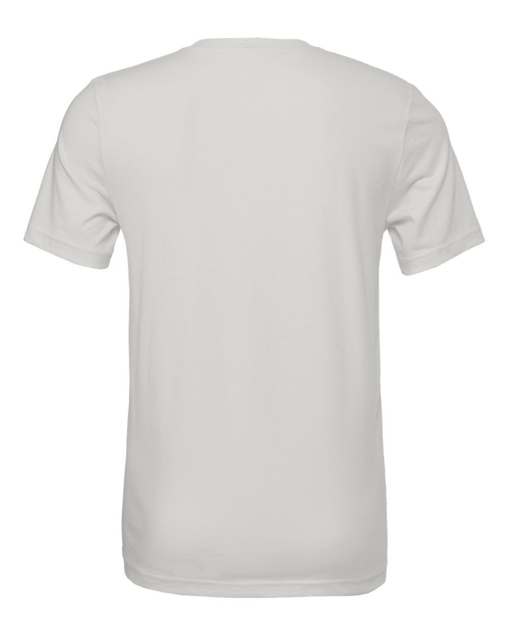 Rear View of Silver Jersey Tee - 3001