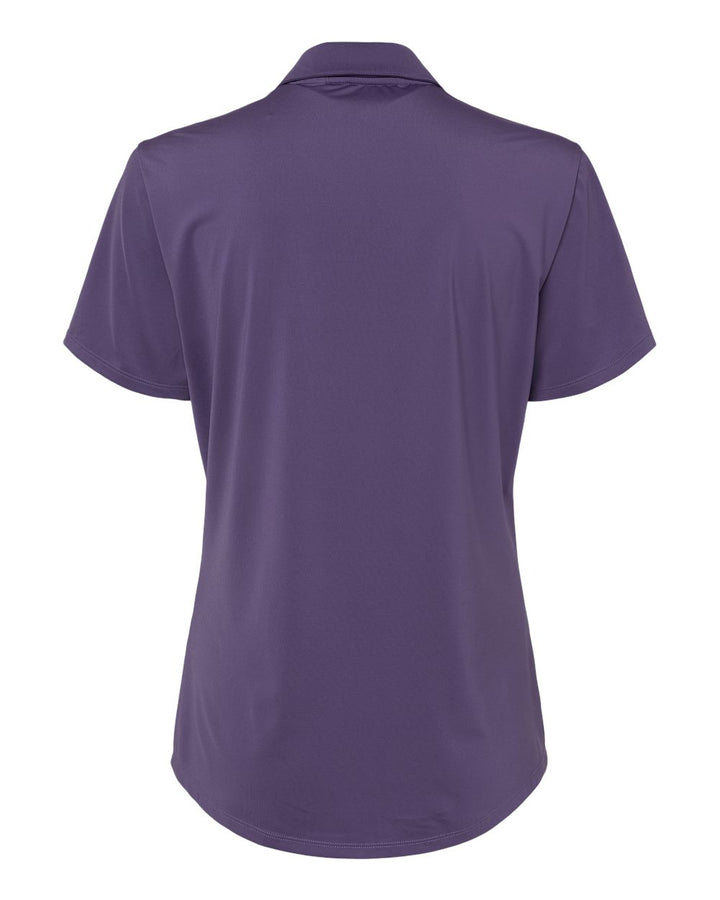 Rear View of Tech Purple Women's Ultimate Solid Polo - A515