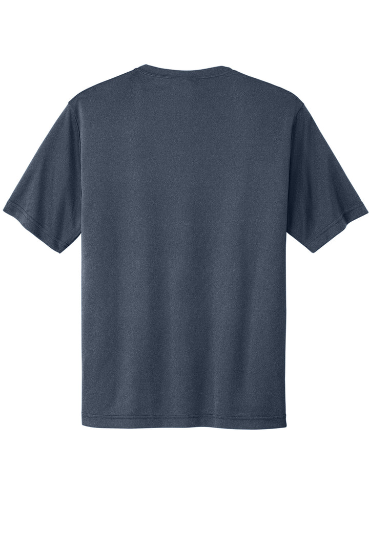 Rear View of TrNvyHthr Sport-Tek PosiCharge Competitor Tee. ST350