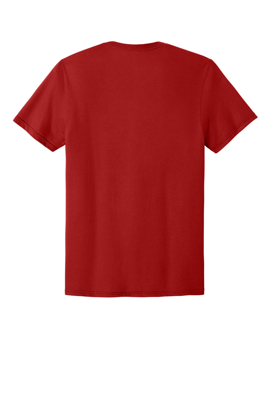 Rear View of True Red Jerzees Classics Unisex Cotton T-Shirt 363M