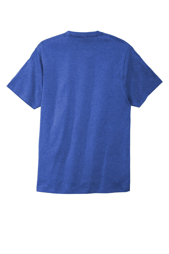 Rear View of True Royal Hth Port & Company Bouncer Tee PC600