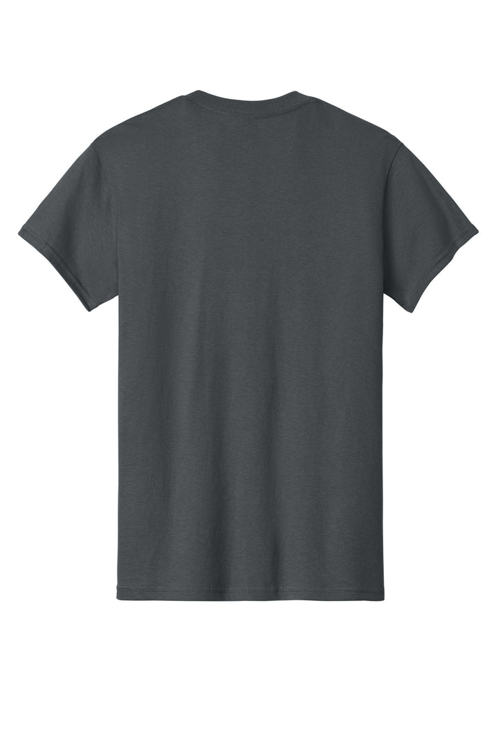 Rear View of Tweed Gildan - Heavy Cotton 100% Cotton T-Shirt. 5000