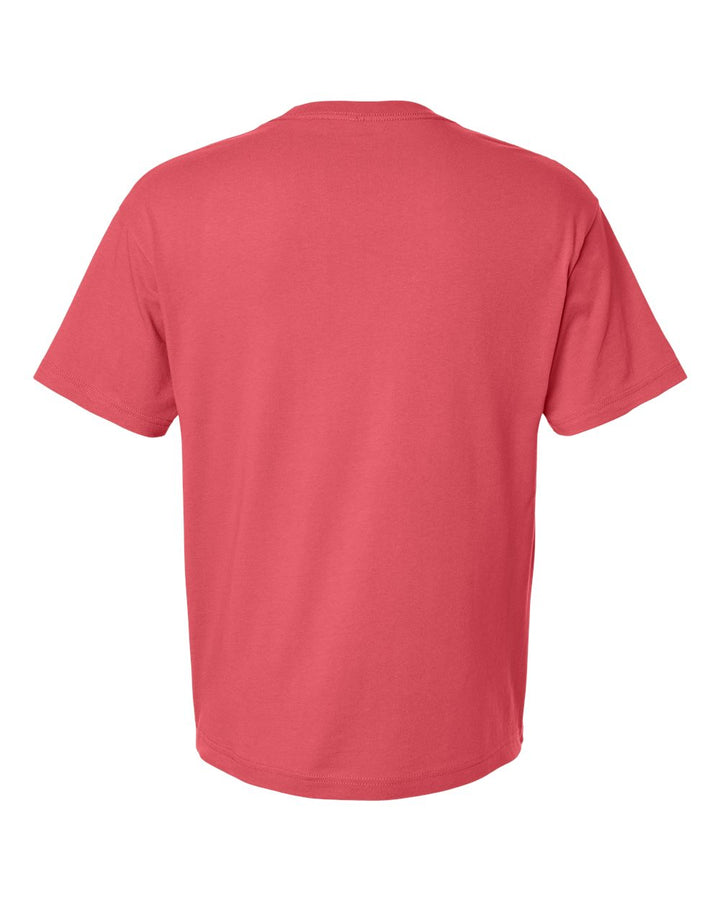 Rear View of Vintage Red 6 oz. Heavyweight Tee - 3010