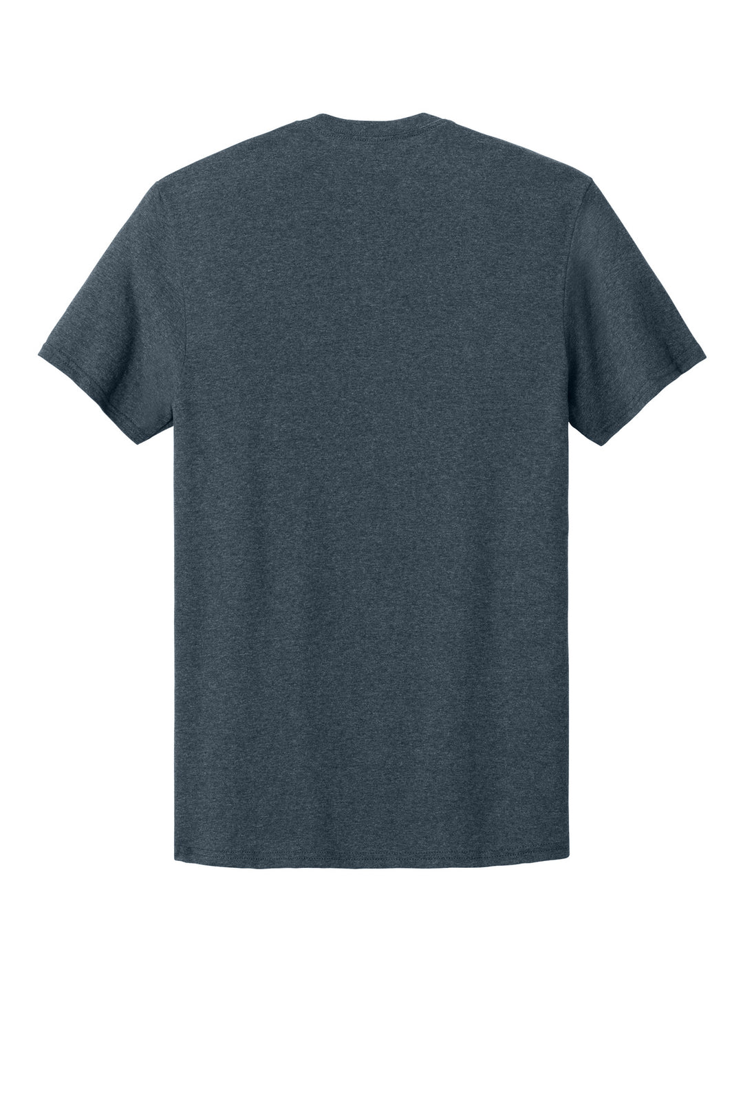 Rear View of VtgHtrNavy Jerzees Classics Unisex Cotton T-Shirt 363M