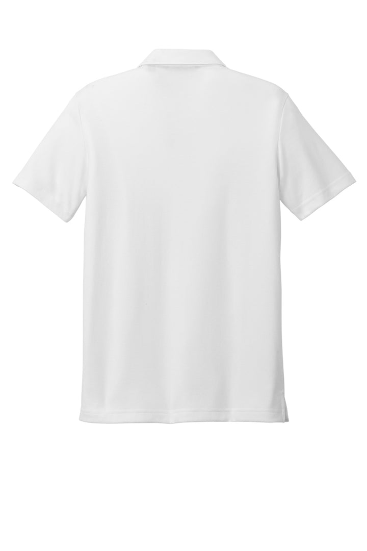 Rear View of White TravisMathew Coastal Chest Stripe Polo TM1MY402