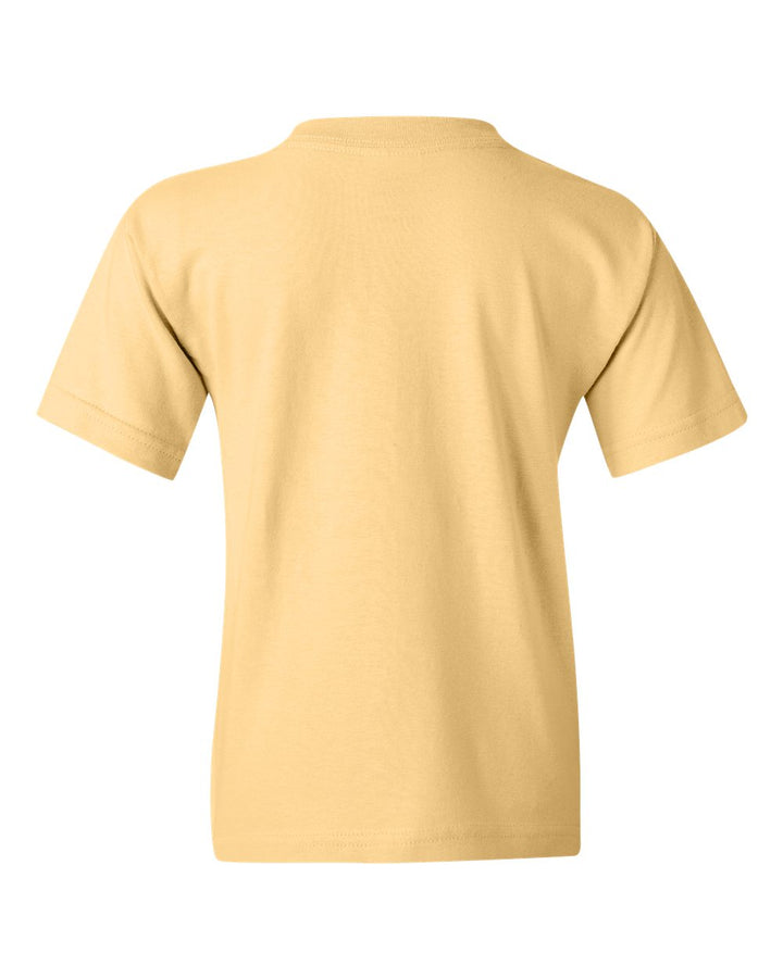 Rear View of Yellow Haze Heavy Cotton™ Youth T-Shirt - 5000B