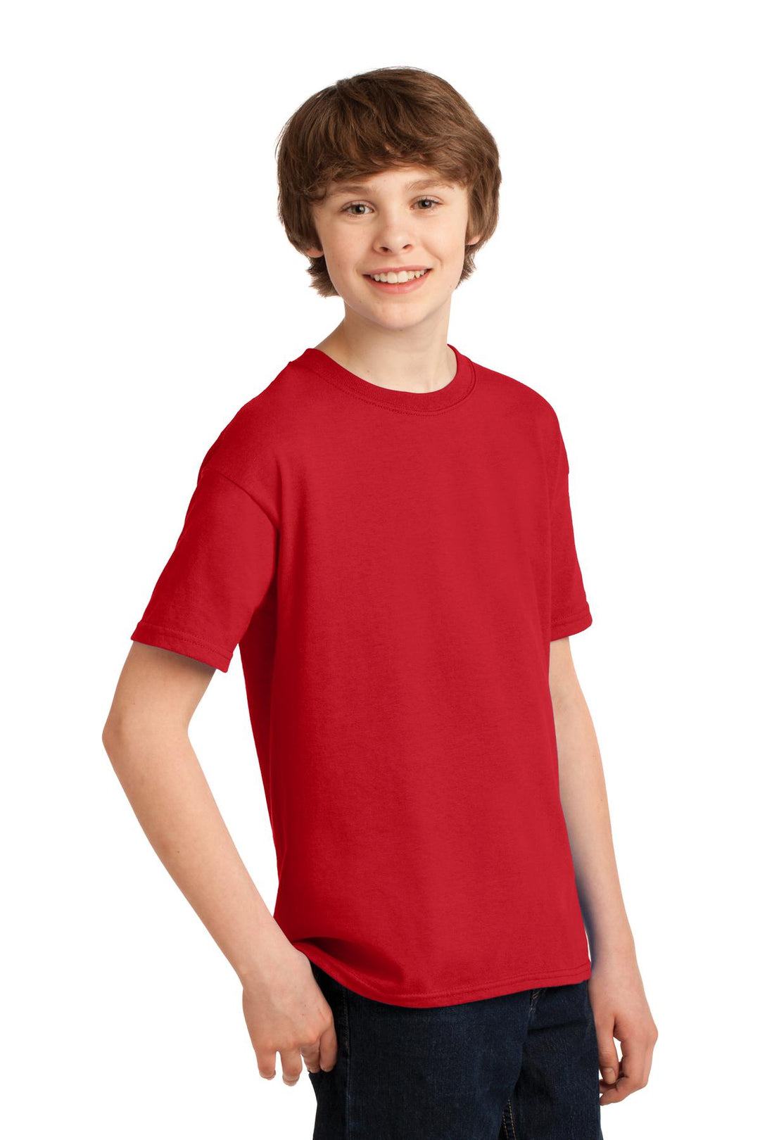 Red Gildan Youth Gildan Performance T-Shirt. 42000B
