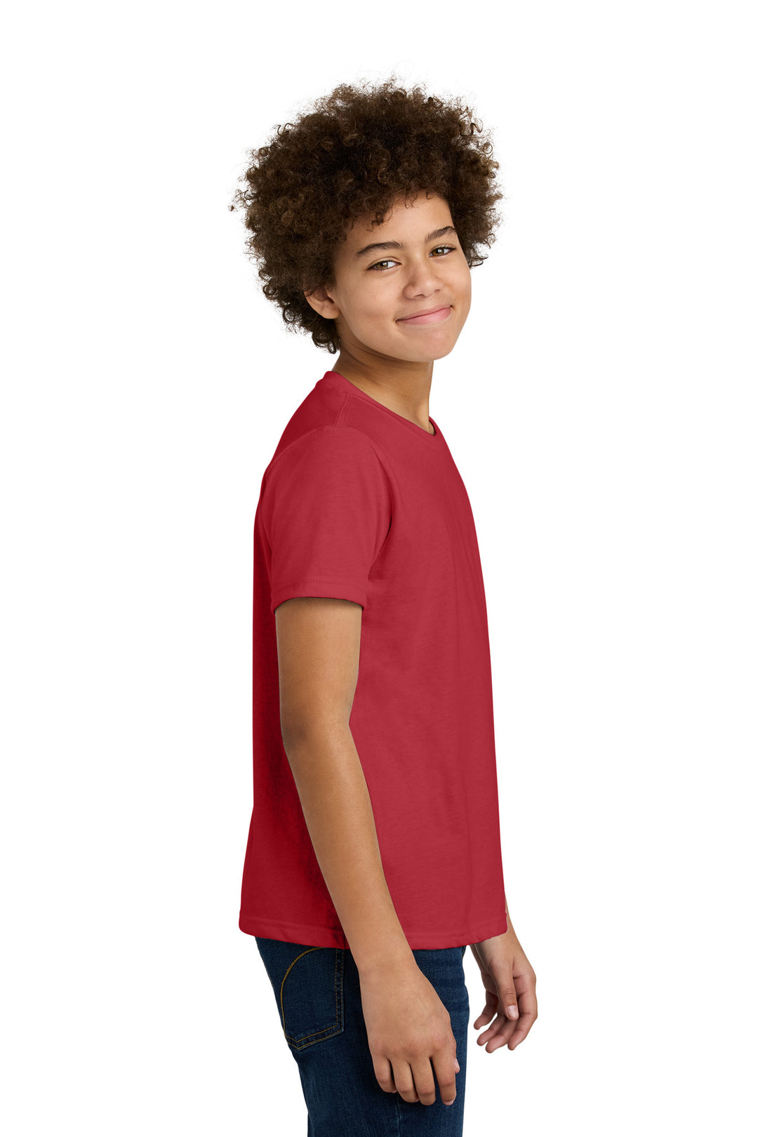 Red Next Level Apparel Youth CVC Tee NL3312