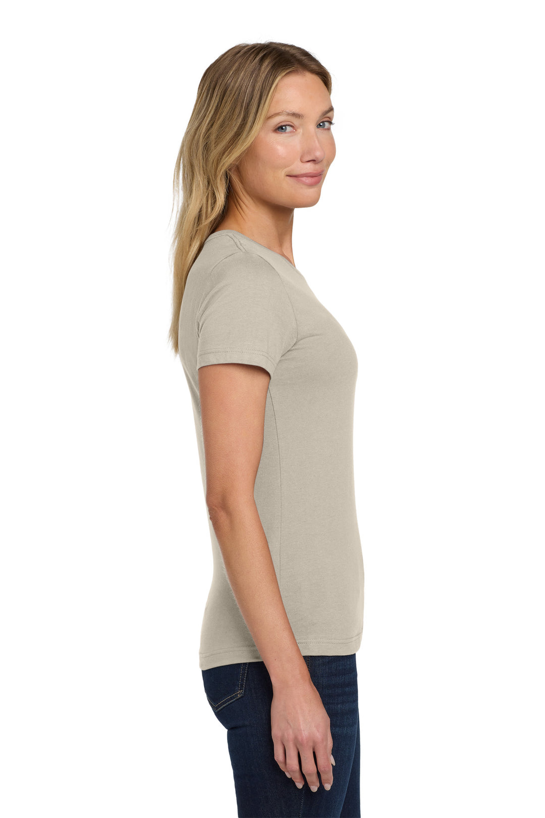 Sand Gildan Softstyle Women's T-Shirt. 64000L