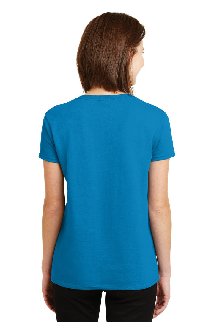 Sapphire Gildan Women's Ultra Cotton 100% US Cotton T-Shirt. 2000L