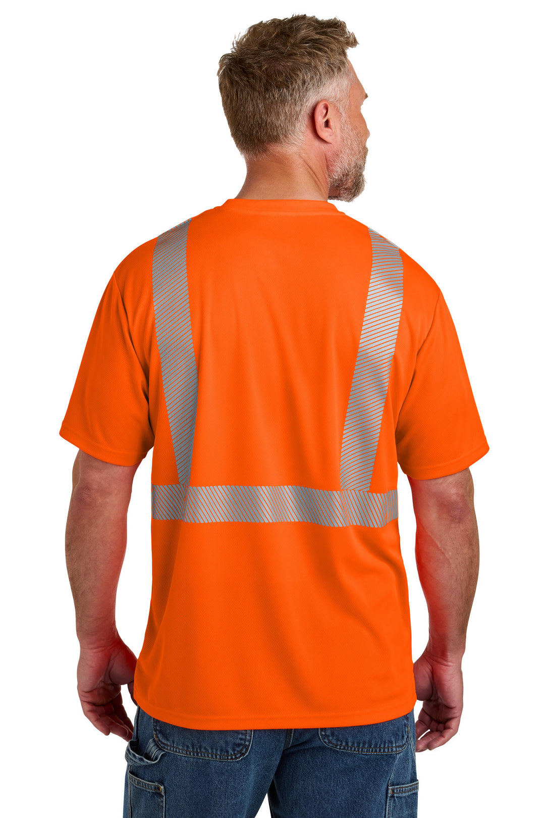 SftyOrg CornerStone ANSI 107 Class 2 Segmented Tape Tee CS204