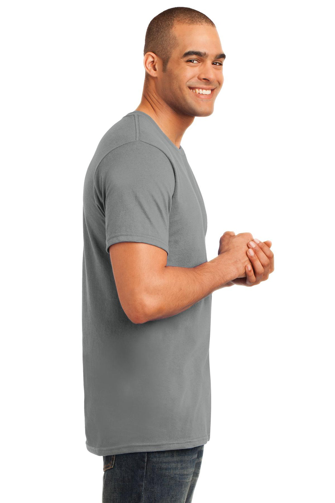 Storm Grey Gildan 100% Ring Spun Cotton T-Shirt. 980