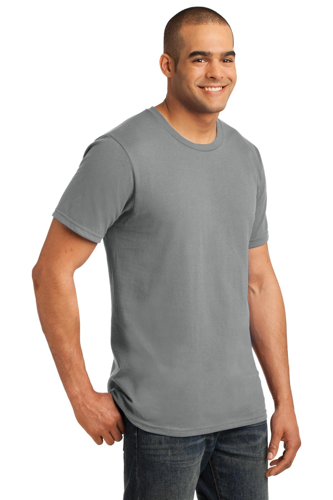 Storm Grey Gildan 100% Ring Spun Cotton T-Shirt. 980