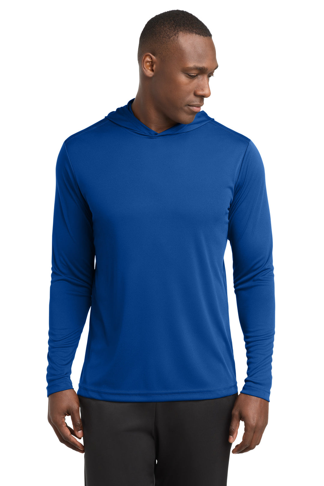 True Royal Sport-Tek PosiCharge Competitor Hooded Pullover. ST358