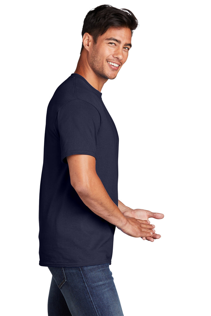 TrueNavy Port & Company - Core Cotton Tee. PC54